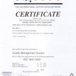 Iso 9001 Certificate IONET