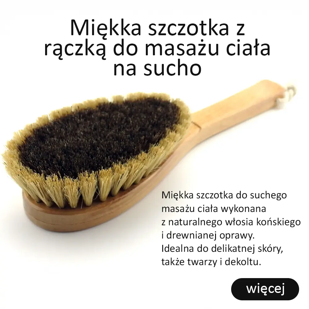 Szczotka do masażu ciała na sucho Fasja